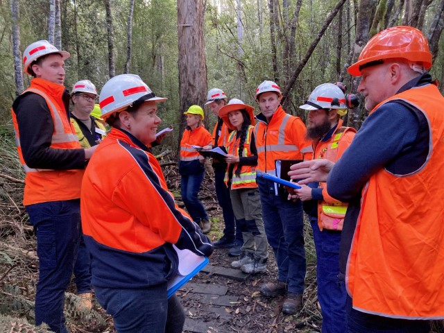 FPO trainees get out into the forest for some hands-on learning​